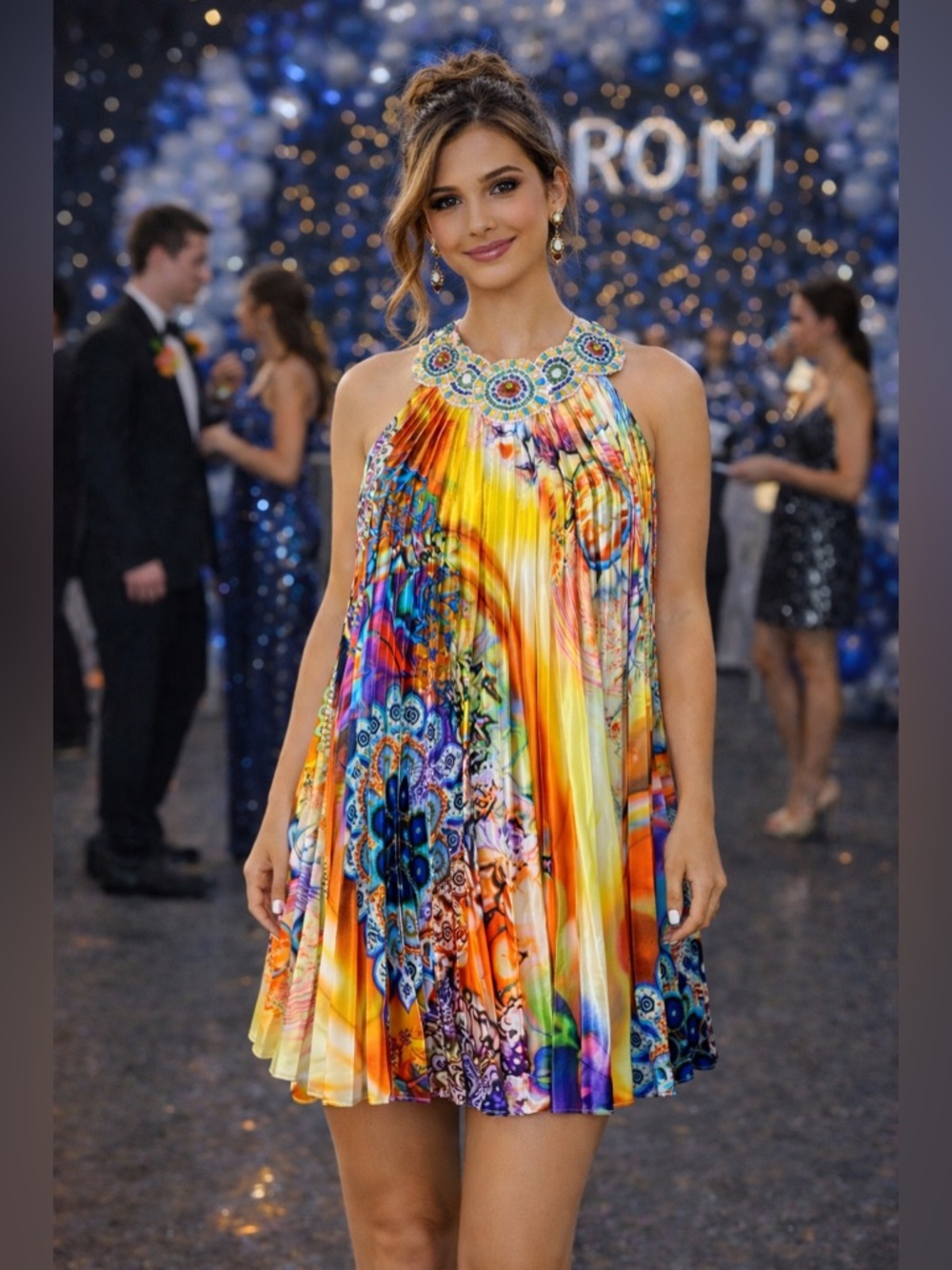 Sherri Hill Rainbow Homecoming Formal
Prom Dress Sz 2
